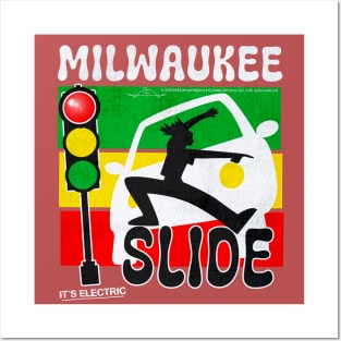 Milwaukee Slide • Passing on the right is Electric! Posters and Art